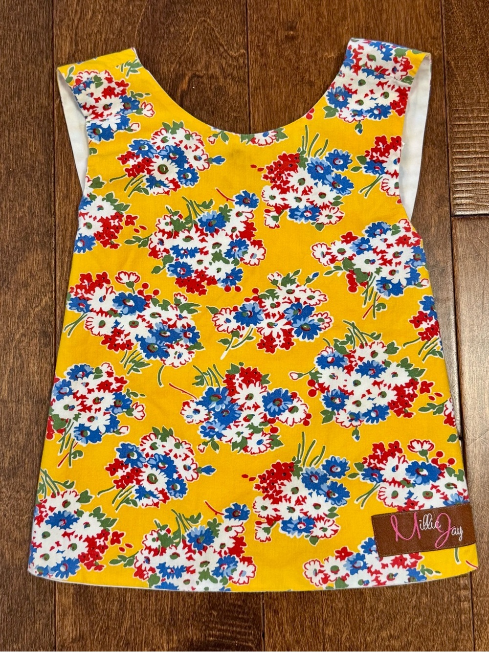 MillyJay Yellow Floral Girls' Tank Top